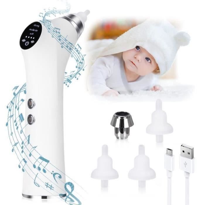 Mouche Bébé Electrique, Aspirateur Nasal Avec 3 Niveaux D'aspiration