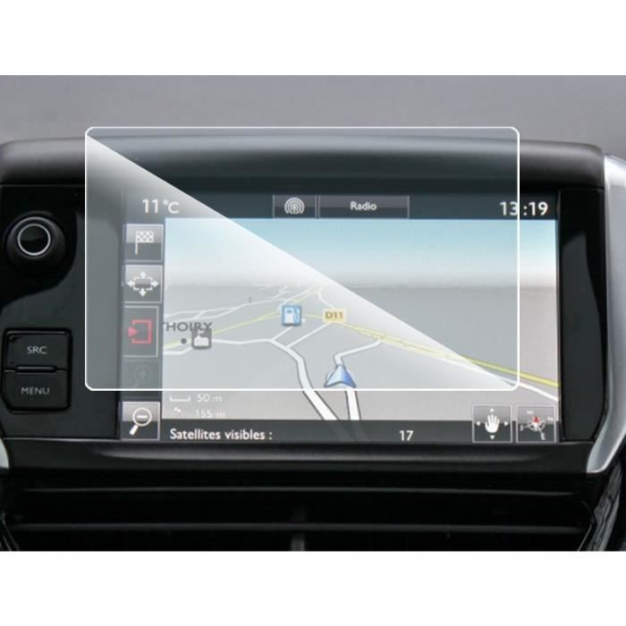 Protection d'écran pour Système de Navigation pour Peugeot 208 2016 i-Cockpit 7 Pouces