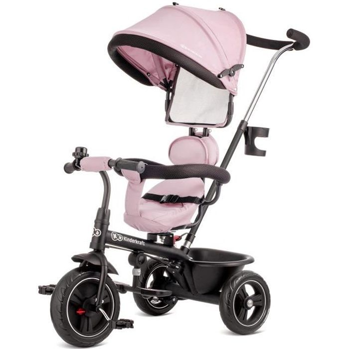 Tricycle volutif KINDERKRAFT FREEWAY rose pour fille de 9 mois
