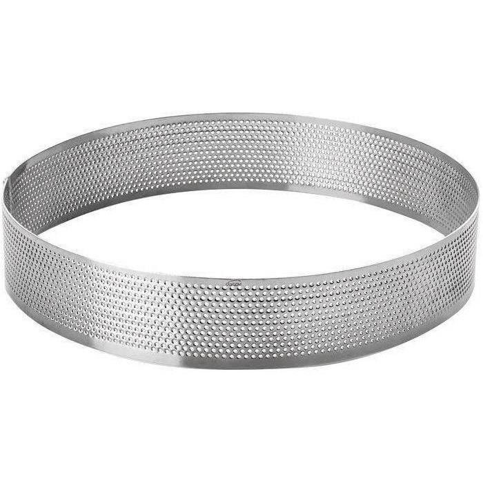 Cercle à tarte perforé - LACOR - Ø 24 cm - Inox