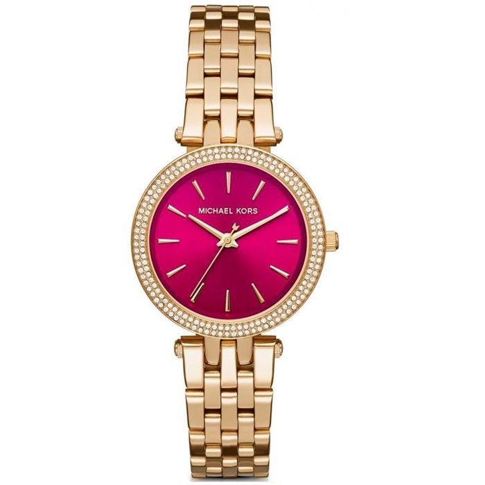 Michael Kors Montre de Femme Cadran Rose Bracelet Dore Rose Achat vente montre Femme Adulte Dore Acier Cdiscount