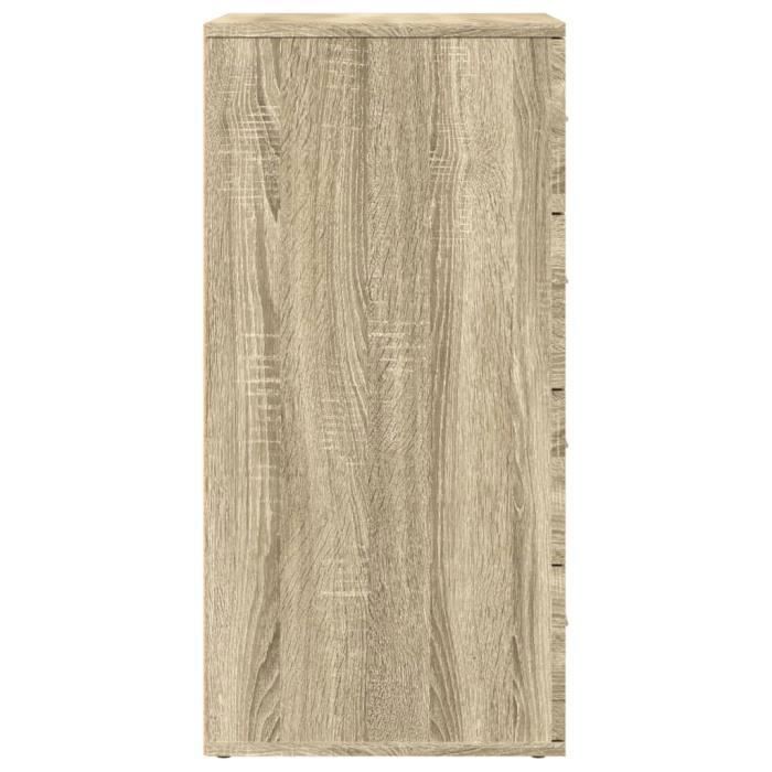 Buffet bas - MOTHINESSTO - Chêne Sonoma - 60x39x80 cm - Bois dingénierie - Capacité 50 kg
