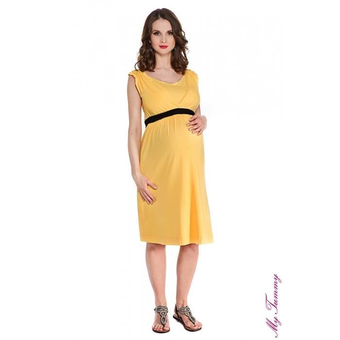 robe jaune grossesse