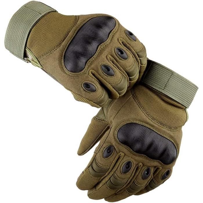 Gants Moto Homme GES Avec Doigts Tactiles - Protection Articulations, Respirants Pour VTT Et Motocross