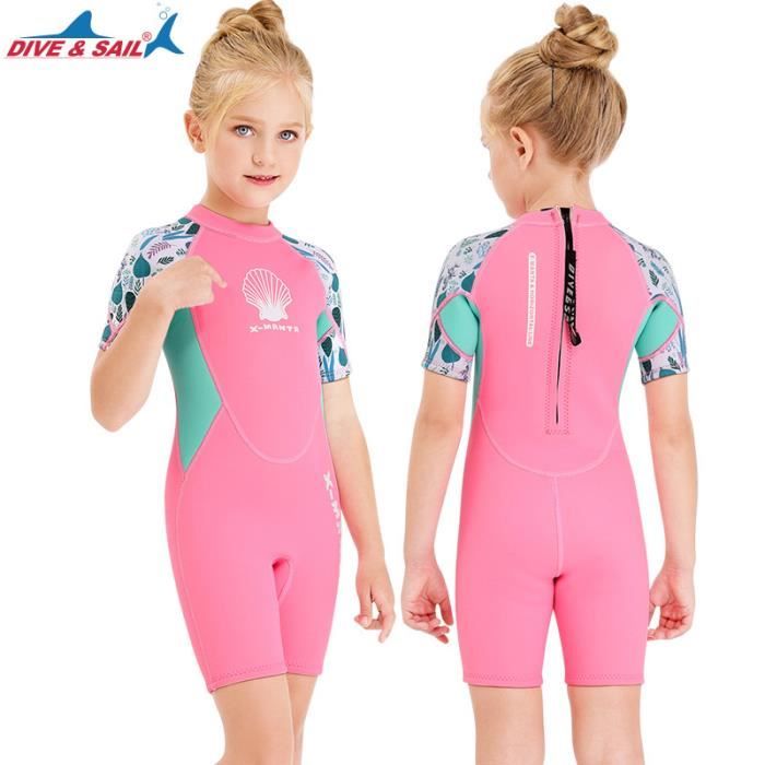 Combinaison Néoprène 2mm NATYFLY Pour Enfants - Manches Longues - Protection Thermique Et UV