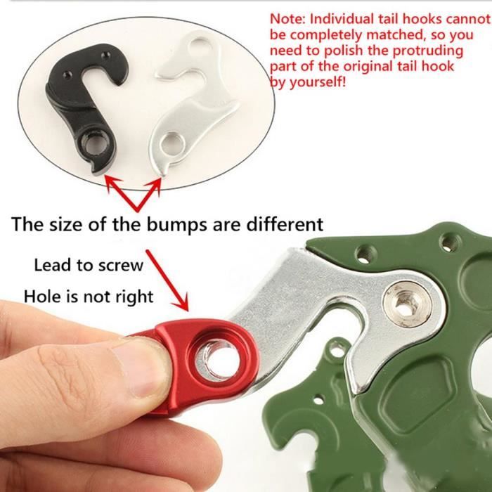 Kit De 2 Pattes De Dérailleur Arrière Vélo - Alliage D'aluminium, Vis Incluses, Compatible VTT, Route, Hybride