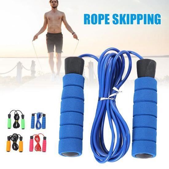 LYNXSD - Corde à Sauter Antidérapante – Corde à Sauter Sport Enfant & Adulte – Matériel Fitness pour Musculation Maison, Crossfit, Boxe et Sport Femme et hommes (Rouge