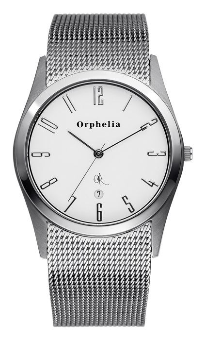 ORPHELIA - Montre Hommes - Quartz - Analogique - Bracelet en Acier inoxydable - Argent - 122-7702-88