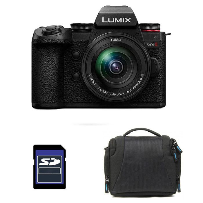 PANASONIC LUMIX G9 II + 12 60 f3.5 5.6 + Sac et Carte SD 4 Go Neuf - vue 6