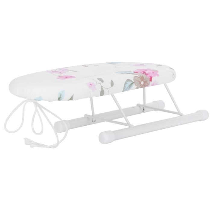 Mini Planche à Repasser Pliable - Pour Manchettes, Cols, économie D'espace, Avec Motifs Décoratifs - 1
