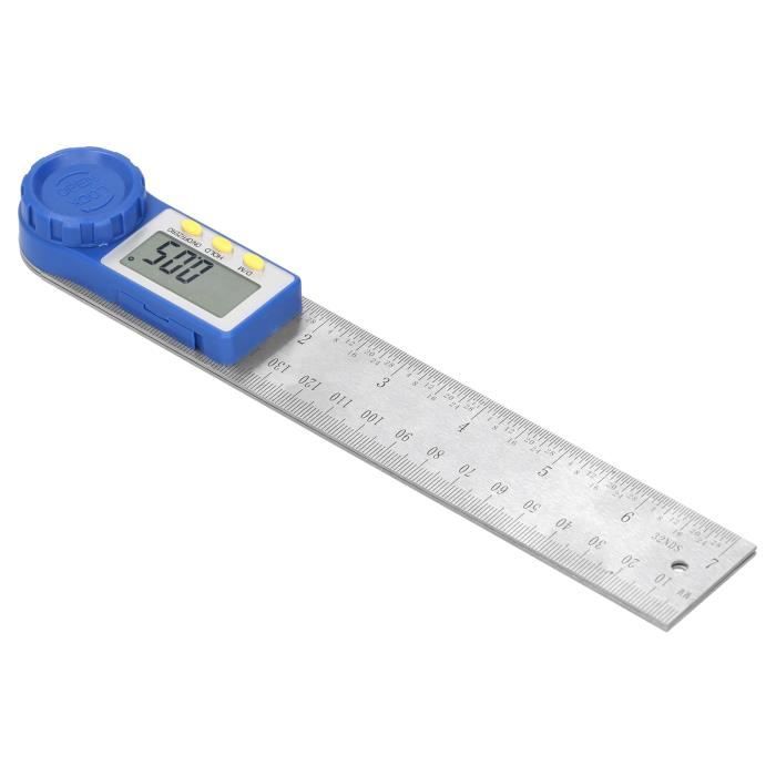 Goniomètre Numérique En Acier Inoxydable - Mesure D'angle 0-180° - Précision ±0,5° - Pour Menuiserie, Construction