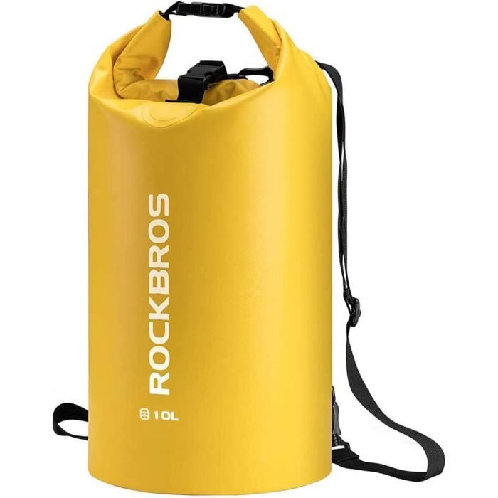 Sac de plage etanche ROCKBROS Jaune 20L Sangle reglable Multisport Cdiscount Sport