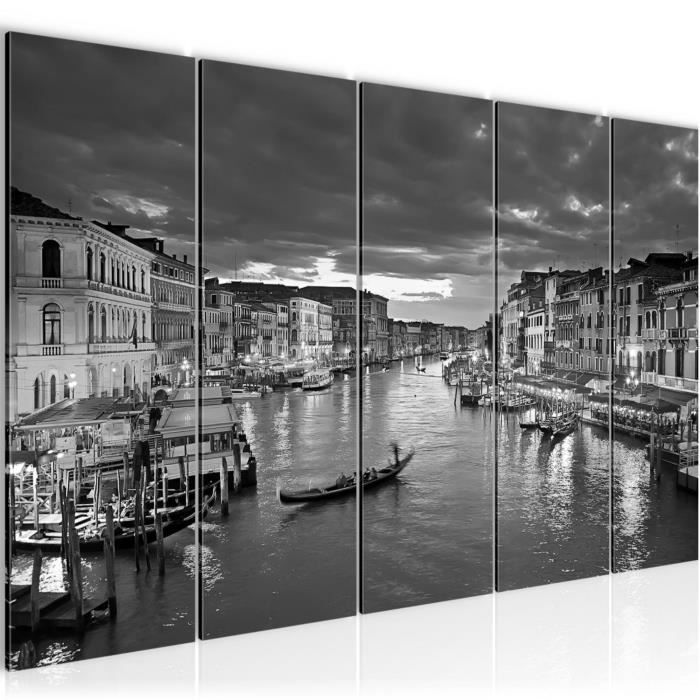 Runa art Tableau Décoration Murale Italie 150x75 cm - 5 Panneaux Deco