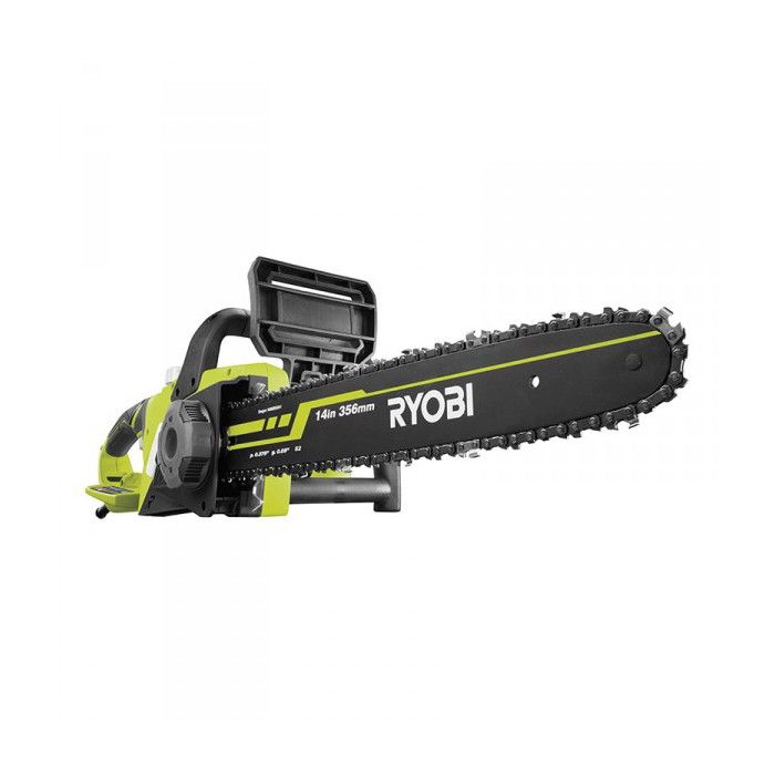 RYOBI Tronçonneuse Électrique 35 cm Utilisations Élagage Bois de Chauffage Domestique et Occasionnelle Livrée avec 1 Protège Guide & 1 Chaîne 35 cm 52 Maillons RCS1935B - vue 2