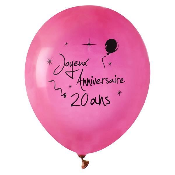 8 Ballons Joyeux Anniversaire Ans Rose Achat Vente Ballon Decoratif Soldes Sur Cdiscount Des Le Janvier Cdiscount