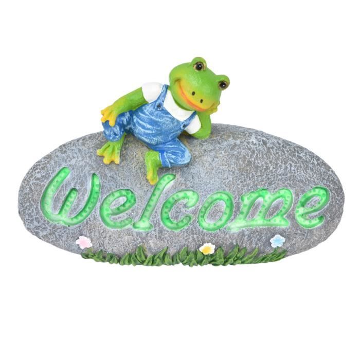 Windyday Grenouille Mignon Statue Résine Grenouille Verte Figurine Artisanat Ornements Décoration Accessoires Décoration Intérieure