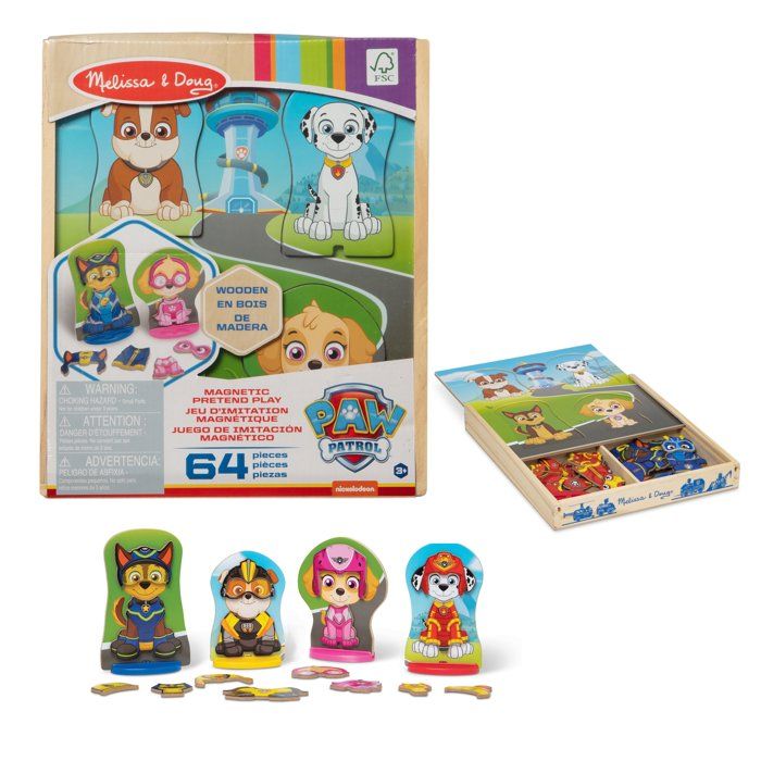 Puzzle Magnétique La Pat Patrouille Melissa & Doug - 4 Figurines à Habiller - SPIN MASTER - A partir de 3 ans