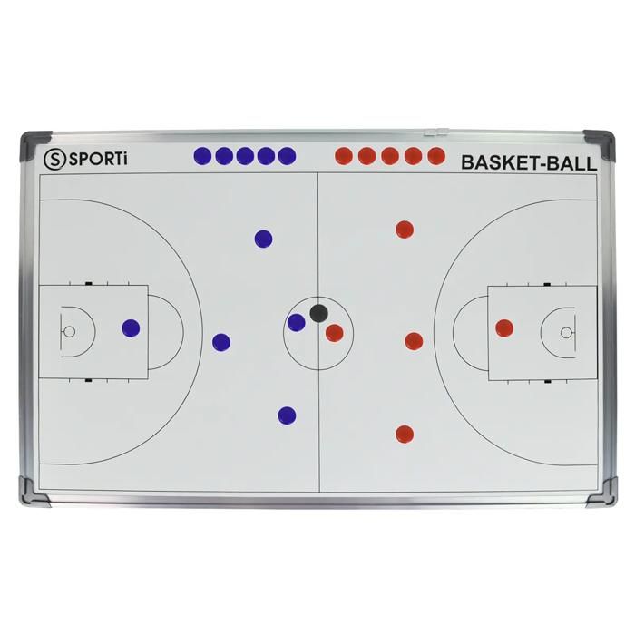 Select Tableau Tactique Aluminium Blanc – Arrière Tableau Blanc, Aimants, Stylet Et Feutre Inclus – Pour Sports Collectifs