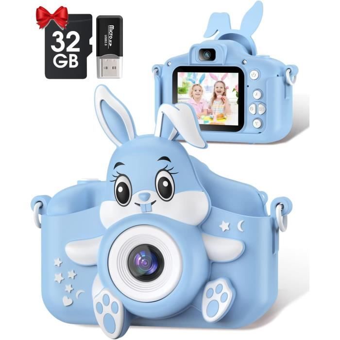 Appareil Photo Enfant, GREENKINDER 2.0 Pouces Appareils Photos Numériques  pour Enfants avec 32GB SD Carte, HD 1080P Mini Caméra 132 - Cdiscount Jeux  - Jouets