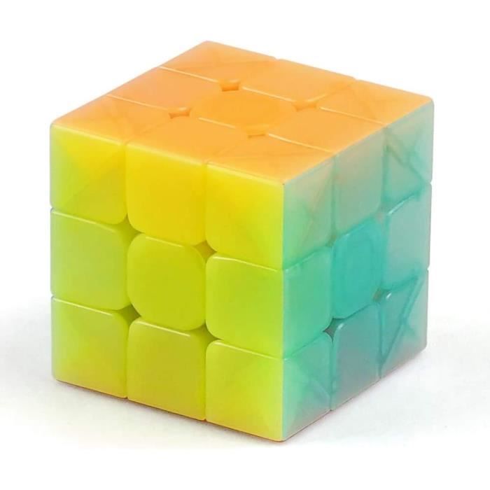 Cube Magique Speed 3x3 Cooja - Sans Autocollants - Lisse Et Rapide - Jouet Casse-tête - 10