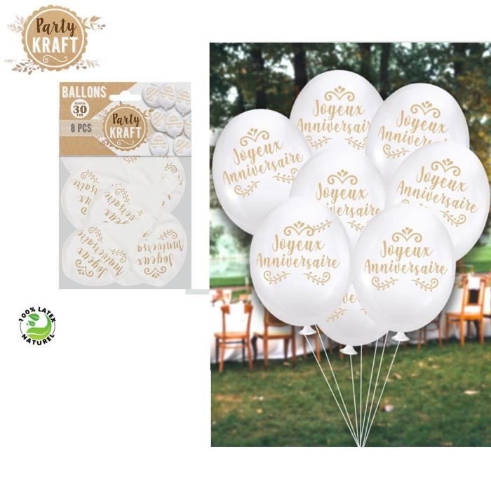 Ballons Anniversaire Pastel Chic Sachet De 8 Achat Vente Ballon Decoratif Cdiscount