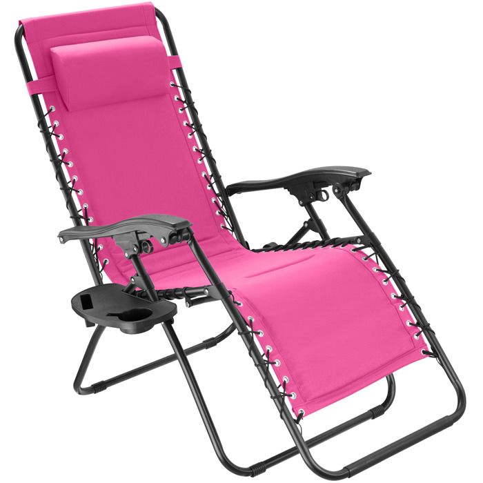 chaise de jardin matteo rose vif cdiscount jardin