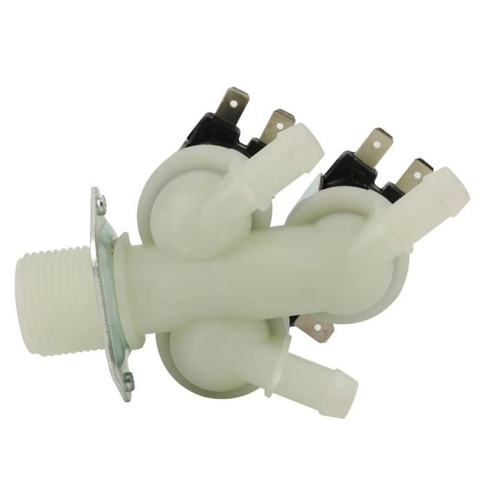 Electrovanne Eau Akozon 3 Voies - AC 220V - Filetage G3/4 - Normalement Fermée - Pour Appareils Ménagers