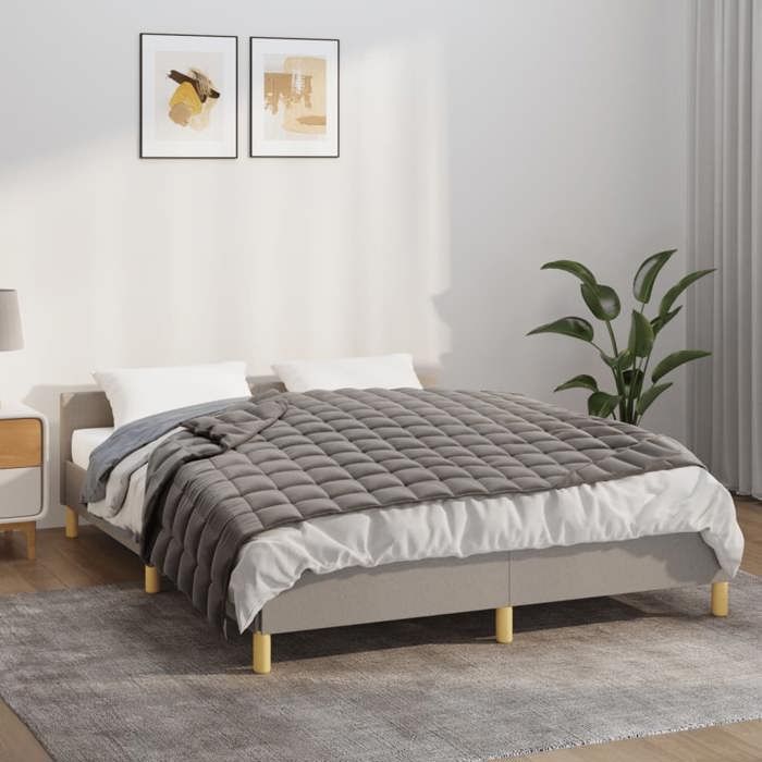 vidaXL Couverture lestée Gris 122x183 cm 5 kg Tissu 3154829