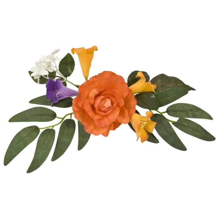 Lot De 6 Centres De Table Roses Et Fleurs Exotiques 30 X 12 Cm Cdiscount Maison