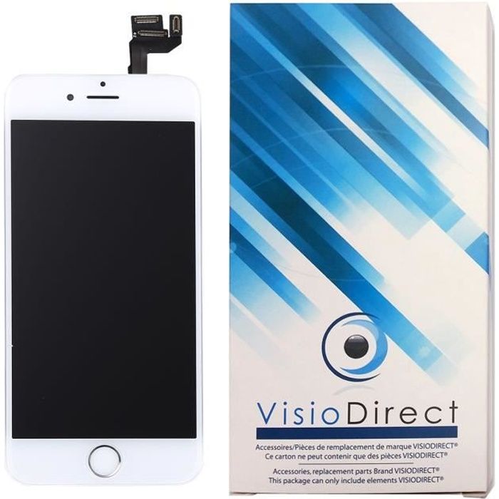 Ecran original complet pour iPhone 6 Plus Blanc : Vitre + Ecran LCD +  Elements