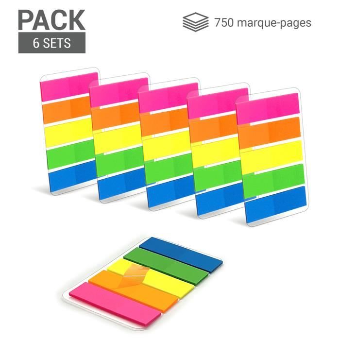 Marque-pages mini couleurs néons POST-IT