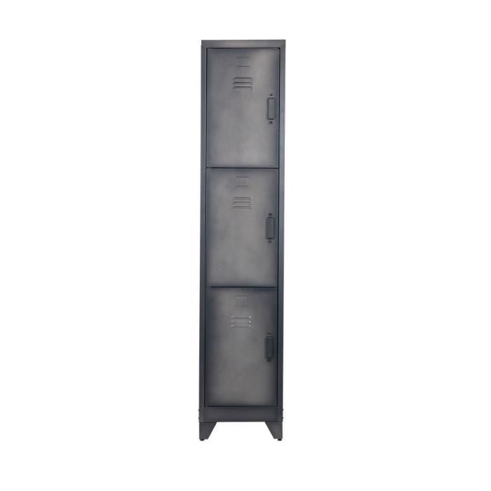 Cas Vestiaire 3 Portes En Metal Couleur Metal Achat