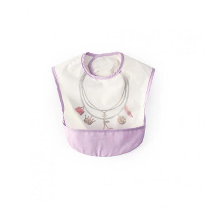 Bambin Bavoir Sevrage Sevrage Baveux Impermeable Sans Manches Doux Coton Collier Motif Tablier De Bebe Babine 1 Piece Violet Cdiscount Puericulture Eveil Bebe