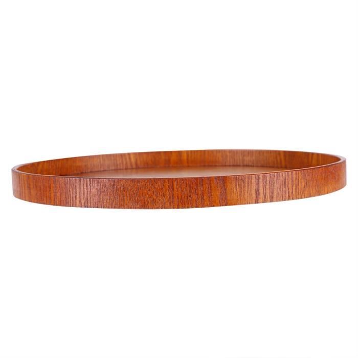 Planche à Découper Ronde En Bois Massif - 12 Pouces (30 Cm) De Diamètre - Plateau De Service Réversible