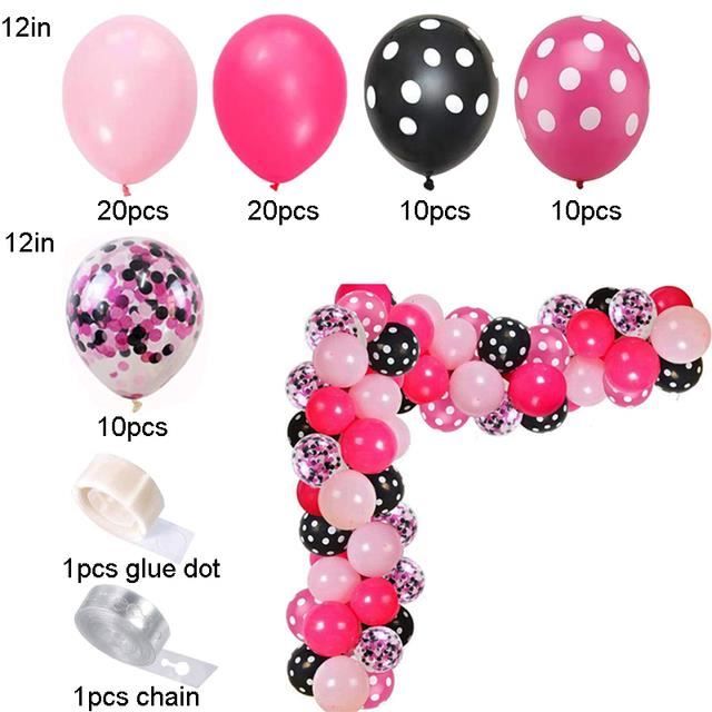 Ballon Minnie Noeud Rose Dancing - Déco Anniversaire