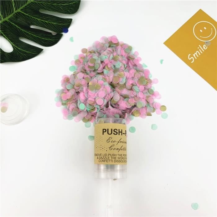 10 Canons à Confettis Fruités Biodégradables - Parfumés, Pour Mariage, Anniversaire, Fête (bleu, 10.7x3.8x3.8 Cm)