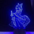 3D illusion lumière LED lumière de nuit shinobu kocho anime démon lampe lamyer ​kimetsu no yaiba - 7 couleurs.-1