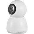 Caméra de sécurité intérieure PAN tilt HD sans fil - Rotation 360° - Blanc-1