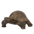 Grande tortue déco résine bron 27cm Bronze-1