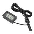 SEC Moniteur de température d'humidité d'hygromètre avec thermomètre LCD intégré mini avec sonde externe 85723-1