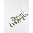 T-shirt femme Guess Gold LA - pure white - S-1