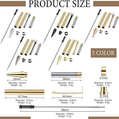 Kit 20 Ébauches Stylos Bois D'Olivier Pré-percés 7 Mm – Flans Naturels Pour Tournage Sur Bois Et Loisirs Créatifs