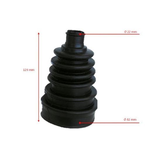 Lot De 2 Soufflets De Cardan Universels En Silicone - Protection Anti-poussière Pour Joints Homocinétiques - Pour Voitures, Facile à Installer - 9