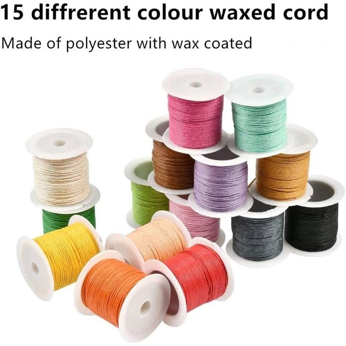 Real Cordon En Coton Ciré Pour Bracelets, Colliers, Bijoux, Shaballa