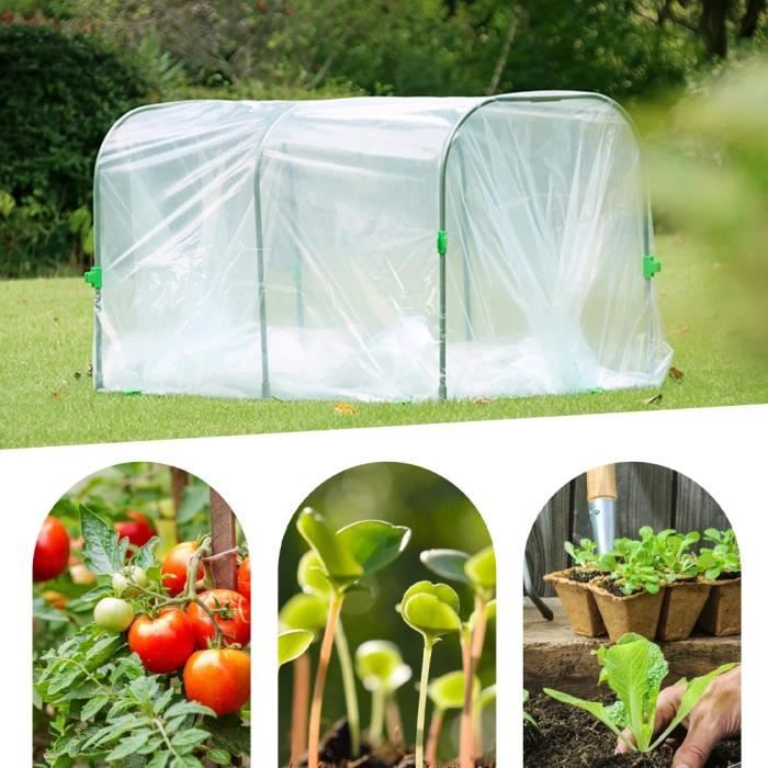 Kit Serre Tunnel 109 Pièces - Arceaux Jardin Avec Gants - Protection Gel Et Intempéries
