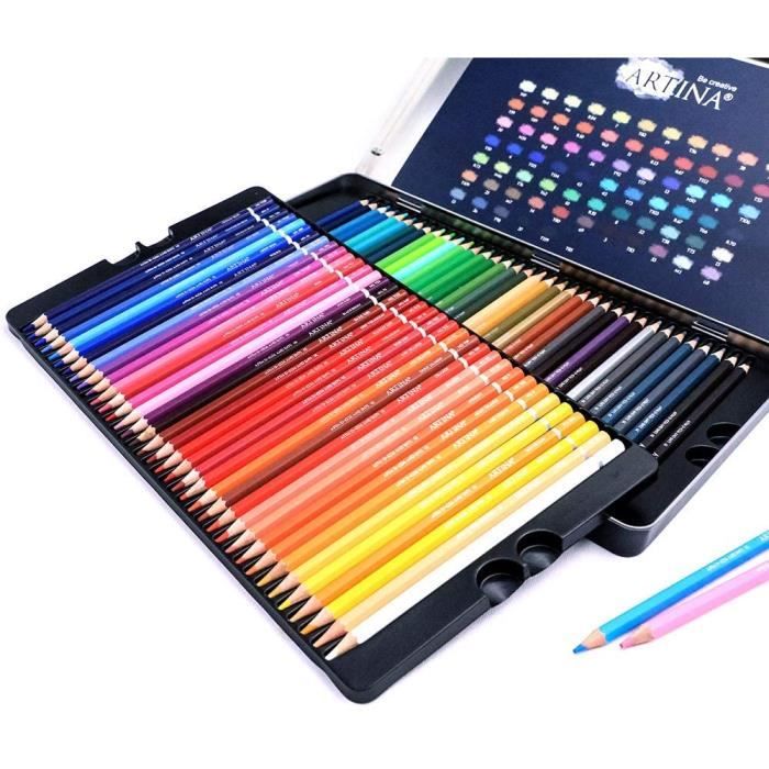 Artina Artilo XL Lot de 72 crayons couleur enfant - Coffret crayon