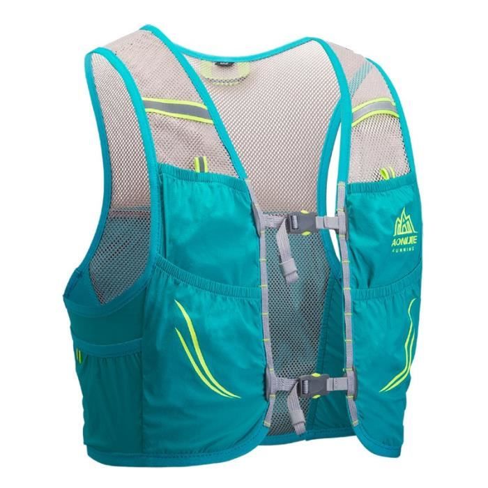 KATIMI Gilet Hydratation Running Femme Homme, Sac Hydratation Running Réfléchissant, Gilet Trail Léger Et Respirant, Gilet Running Femme Homme Réglable Pour Course à Pied Randonnée Cyclisme Marathon