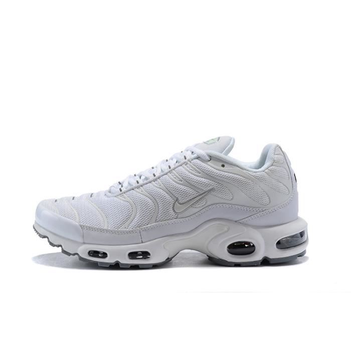 Baskets tn Plus Femme Homme Blanc Synthetique Lacets Blanc Cdiscount Chaussures