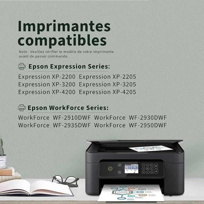 Cartouches encre compatibles avec Epson XP-2200 2205 3200