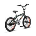 Licorne Bike Jump Premium BMX Système de rotor à 360° 4 niveaux en acier [Noir/Vert citron, Freestyle-Fatbike]-2